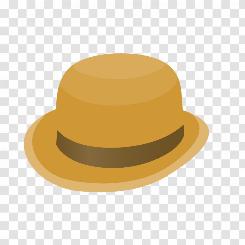 Fedora Hat Yellow Fashion Headgear - Cap Transparent PNG