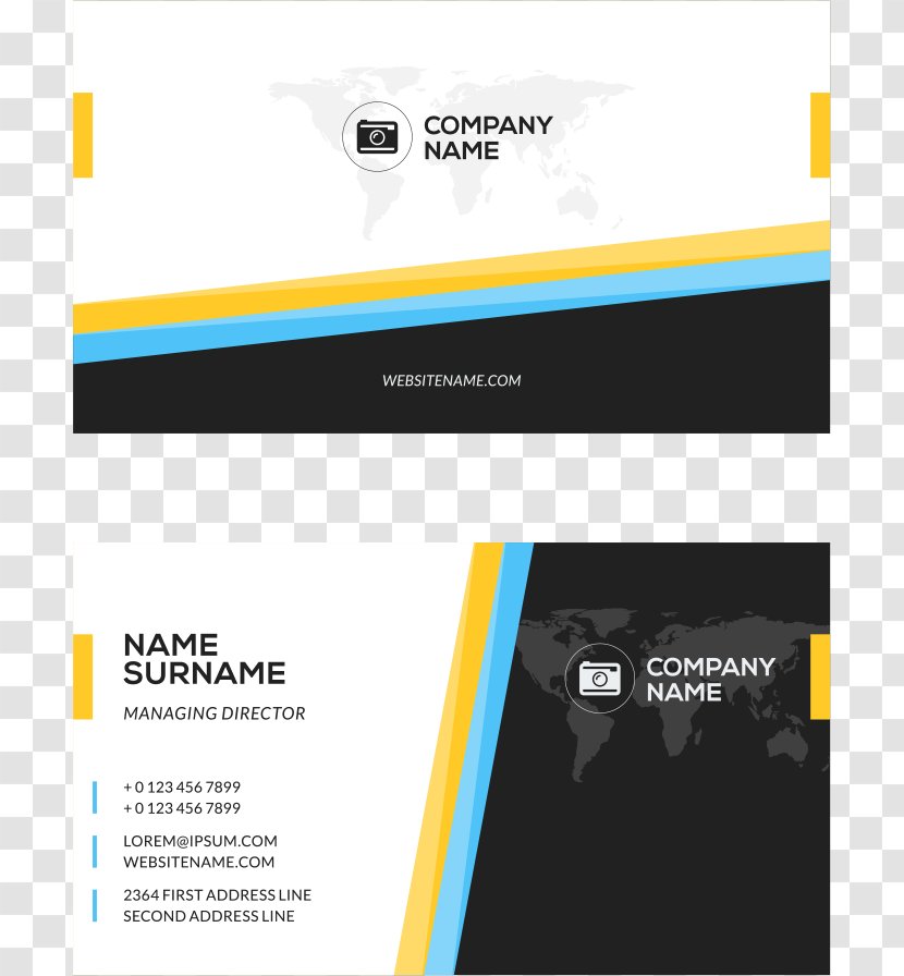 Business Card Visiting Logo - Brand - Vector World Map Transparent PNG