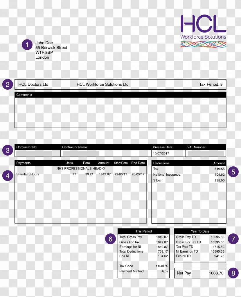 Paycheck Payroll Timesheet Salary Human Resource - Text - Payslip Transparent PNG