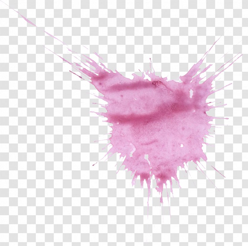 Watercolor Painting Transparent Violet Purple - Paint Transparent PNG