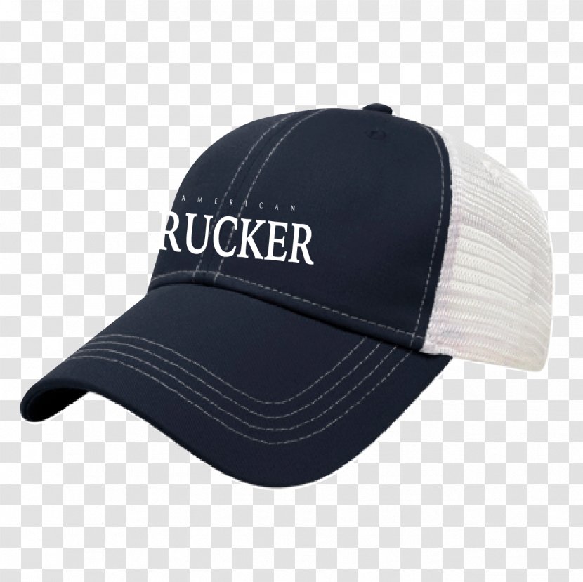 Baseball Cap Trucker Hat Flat - Black Transparent PNG