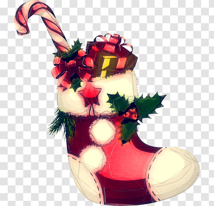 Christmas Stocking - Footwear - Holly Shoe Transparent PNG