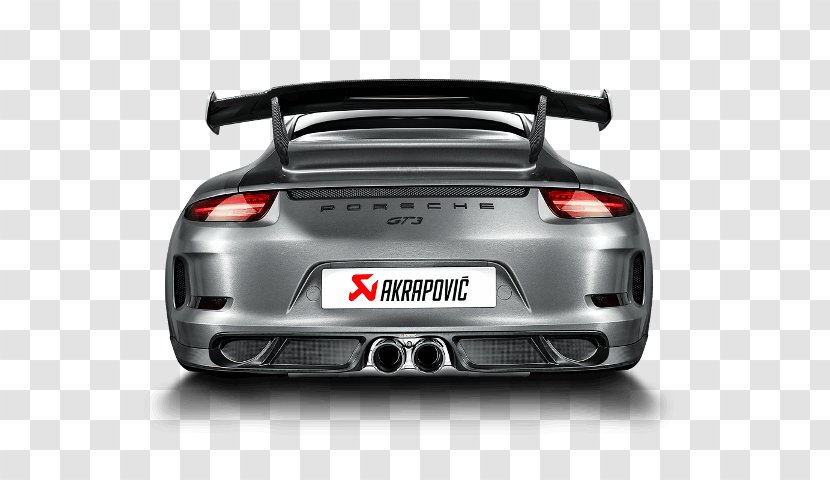 Exhaust System Porsche 911 GT2 Car GT3 R (991) - 991 Transparent PNG