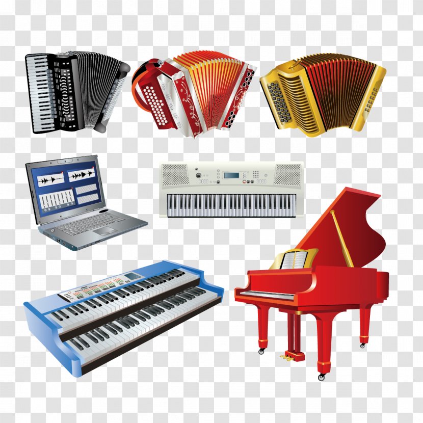 Piano Musical Keyboard Instrument - Photography - Vector Hand Playing The Violin And Transparent PNG