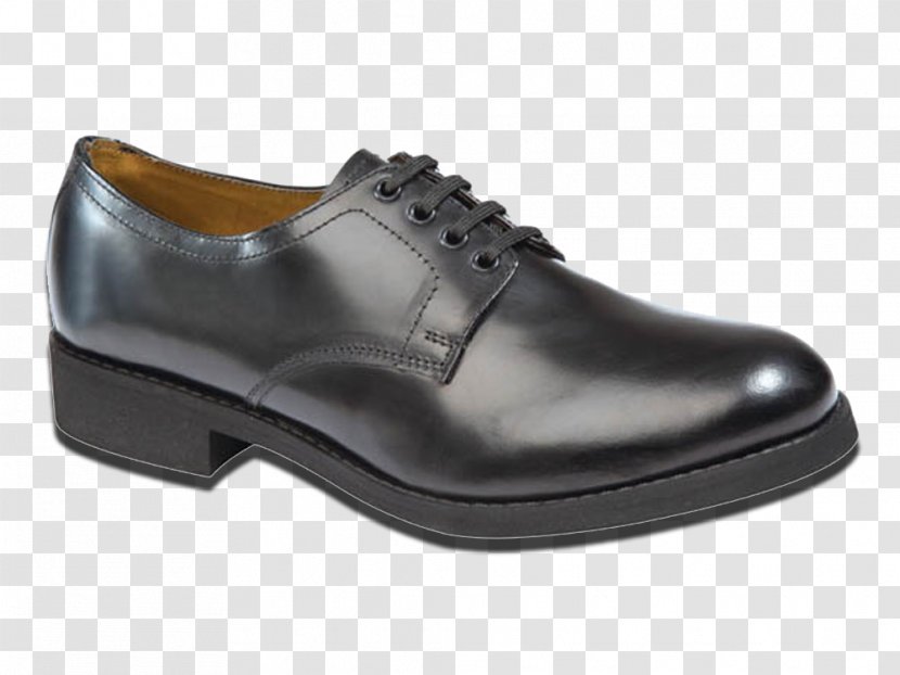 Leather Shoe - Black - Safety Transparent PNG