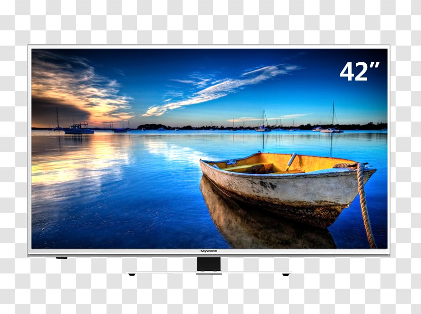 Television Set 4K Resolution High-definition LED-backlit LCD - Multimedia - Skyworth 42-inch Ultra-thin Flat-panel TVs Transparent PNG