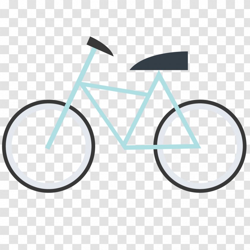 Bicycle Frame Euclidean Vector - Drawing - Cartoon Bike Transparent PNG
