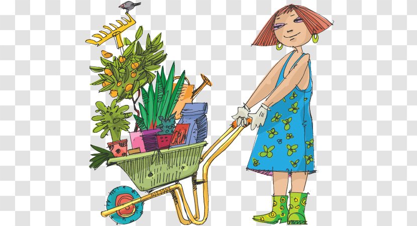 Cartoon Illustration - Drawing - Women Carts Transparent PNG