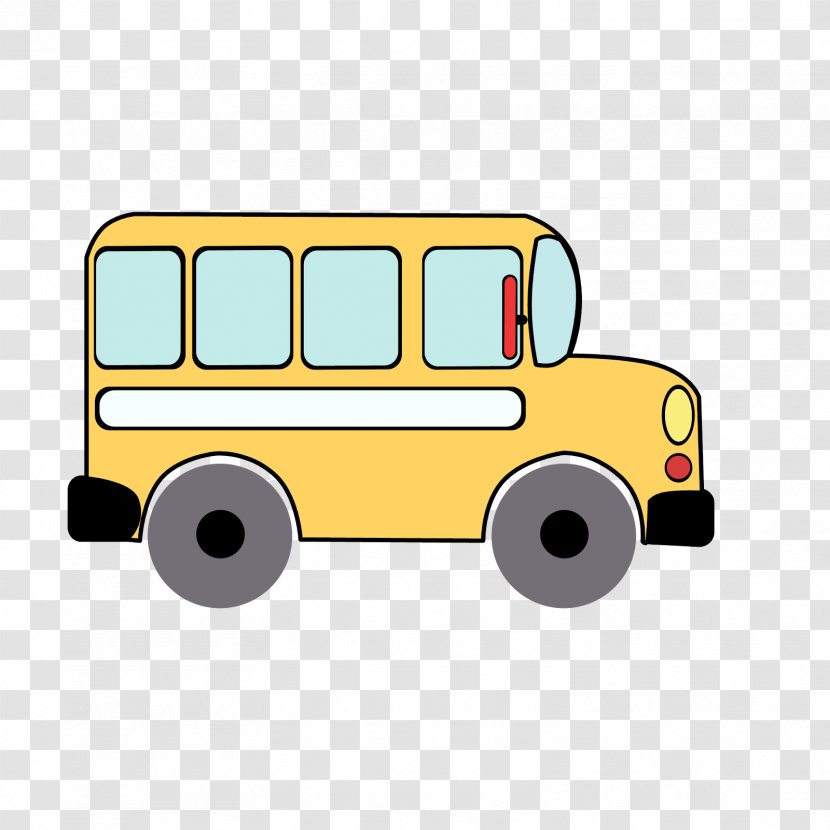 School Bus - Vehicle - Car Yellow Transparent PNG