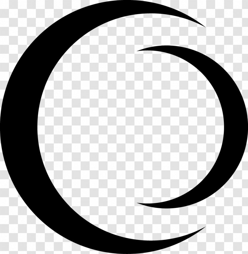 Logo Graphic Design Circle - Black And White - Cool Transparent PNG