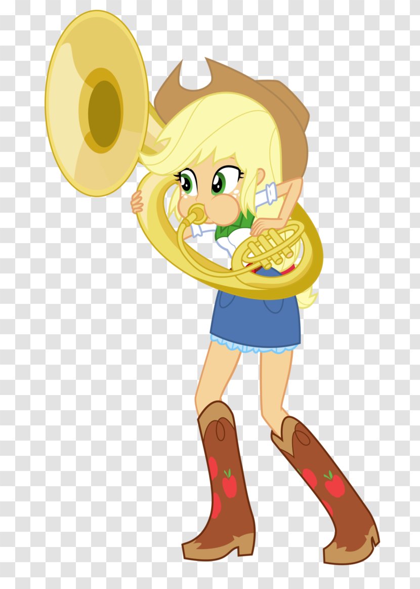 Applejack Art Tuba Sousaphone Trumpet - Frame Transparent PNG