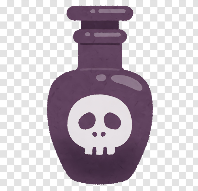 Purple Violet Skull Bone Transparent PNG