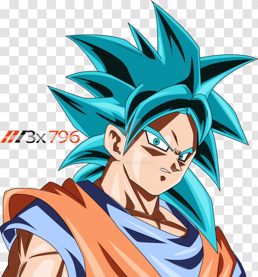 Goku Gogeta Gohan Super Saiyan - Watercolor Transparent PNG