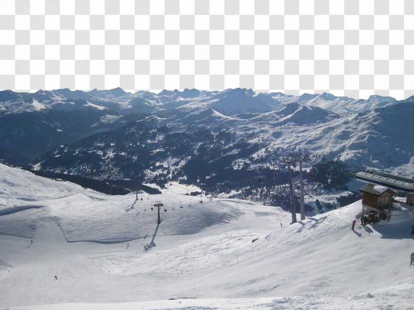 Skiing Chairlift Ski Resort Piste Illustration - Sky - Slopes Under The Snowy Mountains Transparent PNG