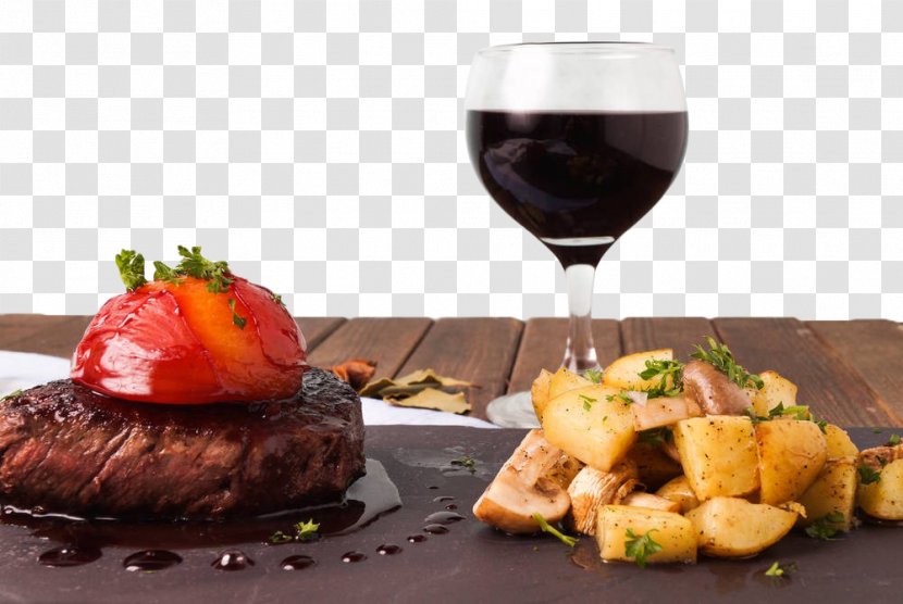 Red Wine Beefsteak Brunch Dish - Cuisine - Steak Dishes Transparent PNG