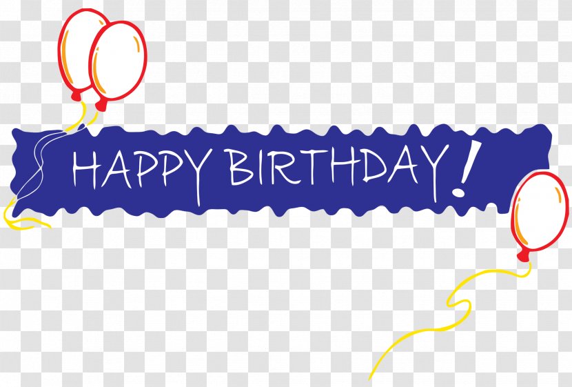 Birthday Cake Banner Clip Art - Document - Happy Transparent PNG