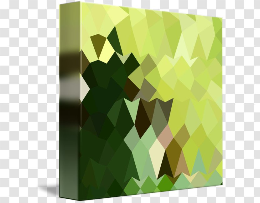 Low Poly - Photography - Green Abstract Transparent PNG