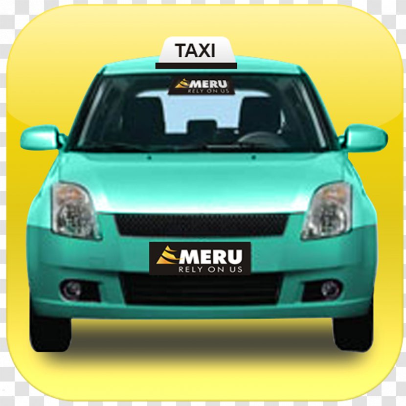Taxi Meru Cabs India Transport Fare - Bumper Transparent PNG