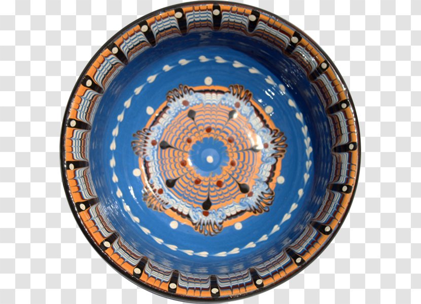 Plate Troyan Bowl Pottery Platter - Royal Blue - Porcelain Transparent PNG