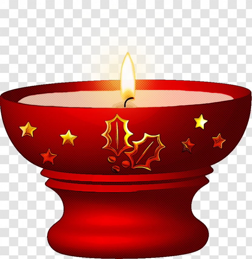 Candle Red Candle Holder Lighting Flame Transparent PNG