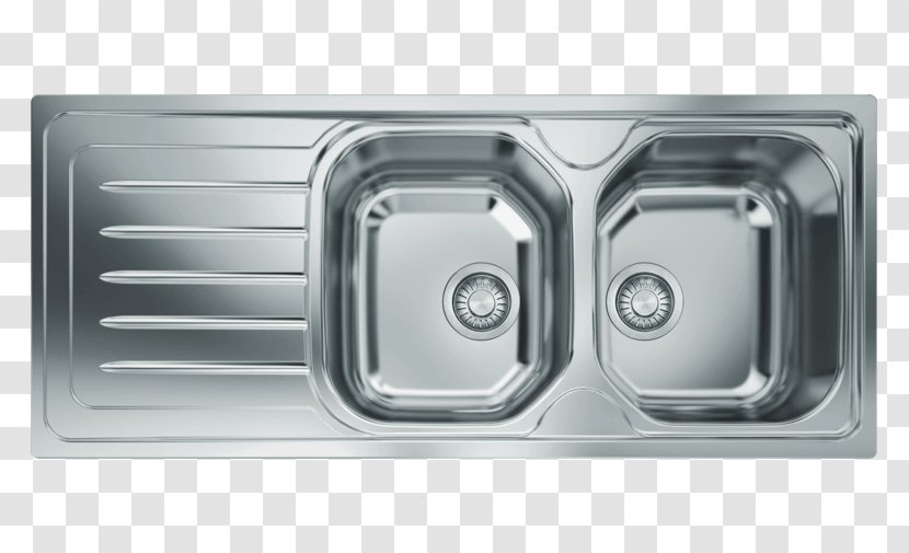 Kitchen Sink Franke Stainless Steel Bowl - Drain Transparent PNG