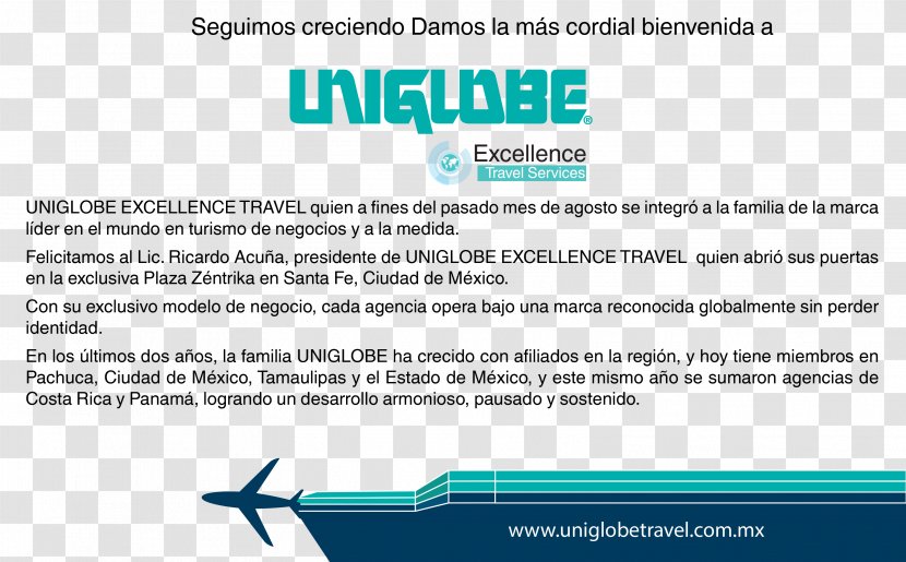 Uniglobe Travel México Caribbean Costa Rica Chapultepec Morales - Mexico - Globe Transparent PNG