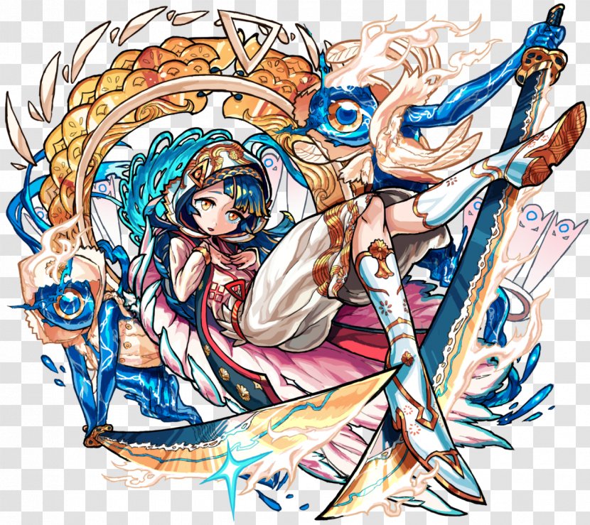 Monster Strike Puzzle & Dragons Avalon Deity Character - Flower - Three Strikes Transparent PNG