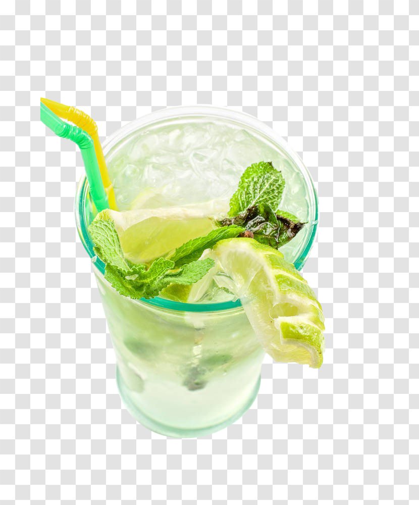 Mojito Cocktail Caipirinha Rebujito Gin And Tonic - Lemon Ice Drink Transparent PNG