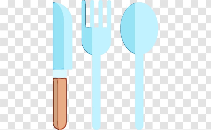 Turquoise Cutlery Spoon Fork Tableware - Tool - Kitchen Utensil Transparent PNG