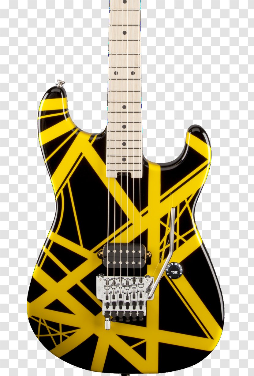 EVH Striped Series Electric Guitar Van Halen Frankenstrat - Musical Instrument Transparent PNG