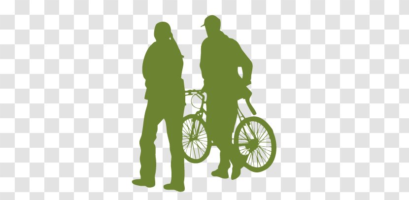 Bicycle Euclidean Vector Silhouette - Sports Equipment - People Push Bike Transparent PNG