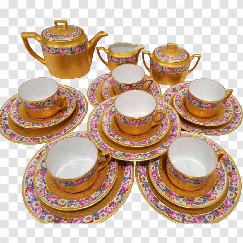 Tea Porcelain Saucer Tableware Plate - Dishware - Pot Of Gold Transparent PNG