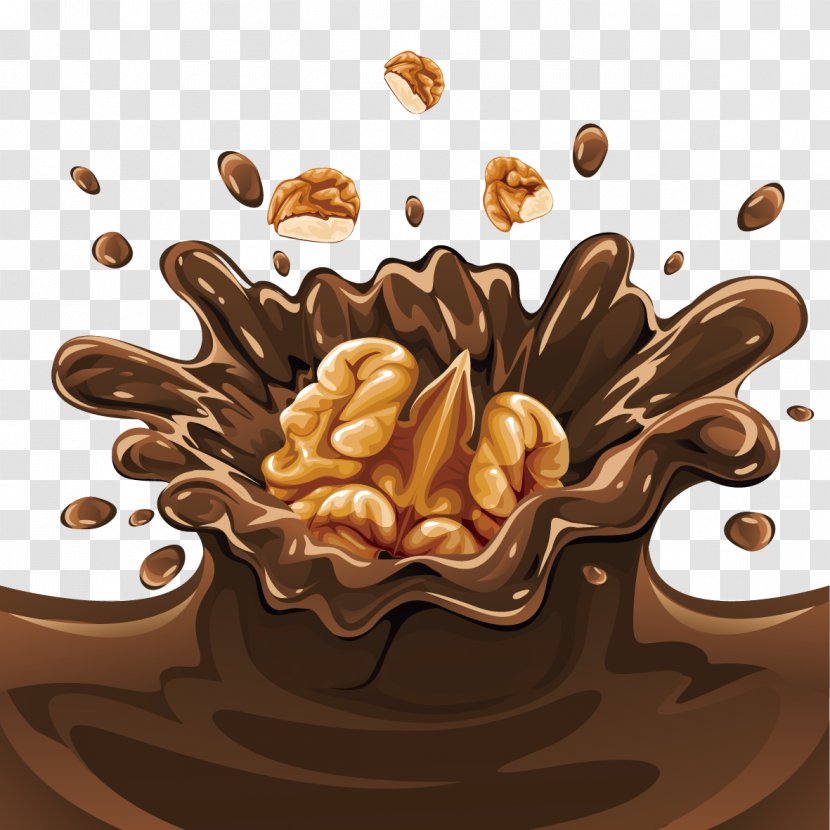 Juice Chocolate Milk Fruit - Drink - Walnut Transparent PNG