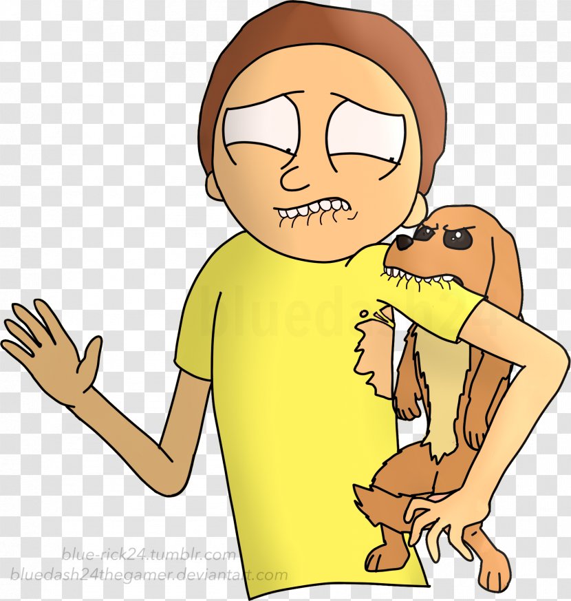 Dog Bite Biting Morty Smith Clip Art - Watercolor Transparent PNG