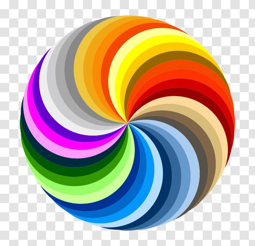 Pinwheel Color Wheel Rainbow Clip Art - Istock - Swirl Picture Transparent PNG