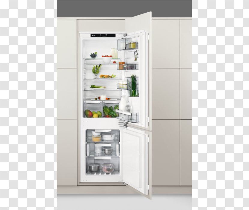Refrigerator AEG Auto-defrost Home Appliance Freezers - Shelving Transparent PNG