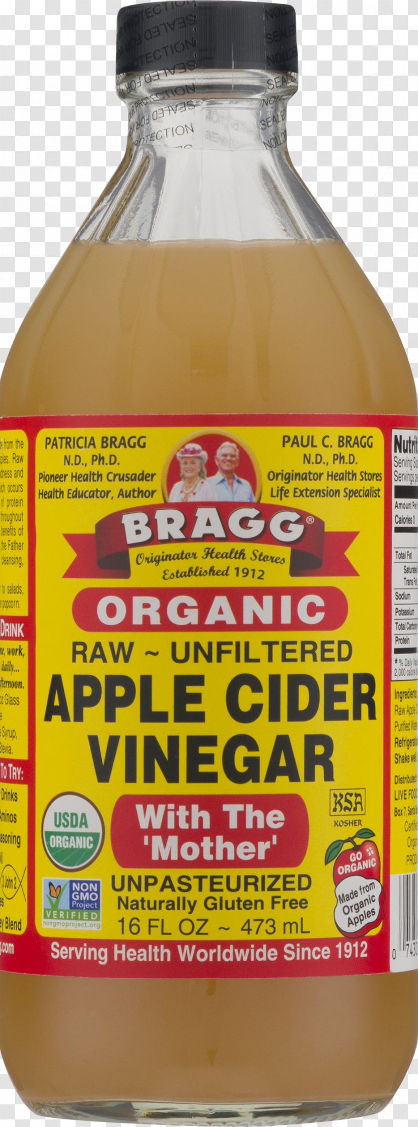 Organic Food Raw Foodism Apple Cider Vinegar Transparent PNG
