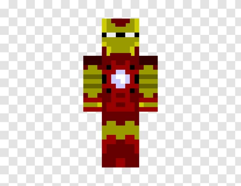 Minecraft Mods Iron Man Spider-Man YouTube - Yellow - Skin Transparent PNG