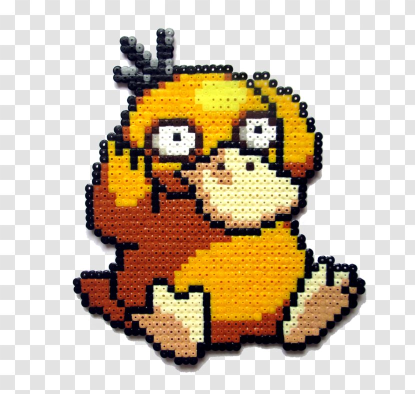 Psyduck Pixel Art Golduck Pokémon - Fictional Character Transparent PNG