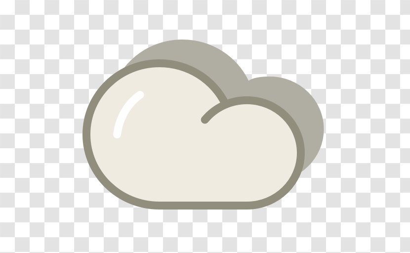Heart Beige Font - Cloudy Transparent PNG