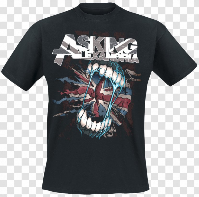 T-shirt Asking Alexandria From Death To Destiny Reckless & Relentless Stand Up And Scream - Silhouette Transparent PNG