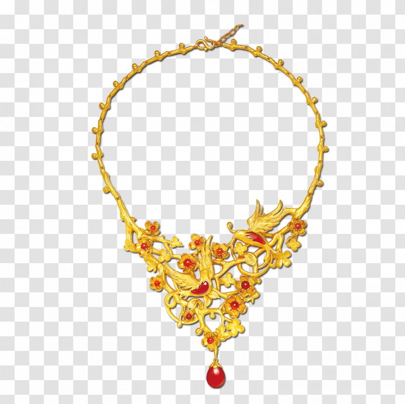 Necklace Gold Jewellery Fashion Accessory - Yellow Transparent PNG