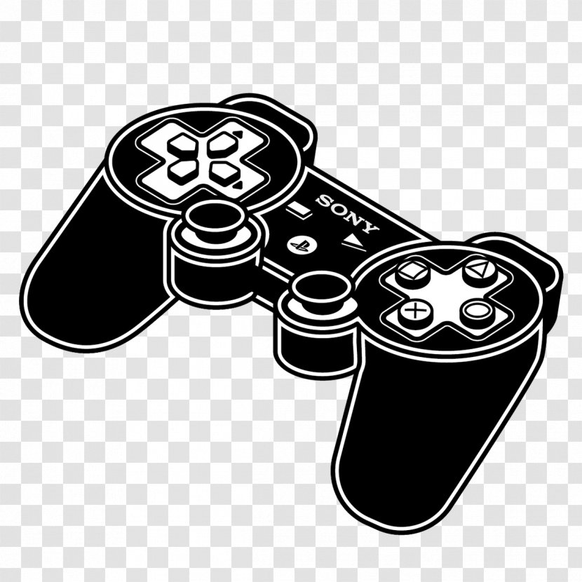 Game Controllers Joystick PlayStation - Black - Gamepad Transparent PNG