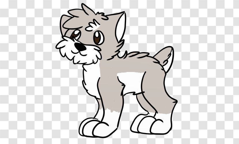 Whiskers Dog Cat Line Art Clip - Fictional Character Transparent PNG