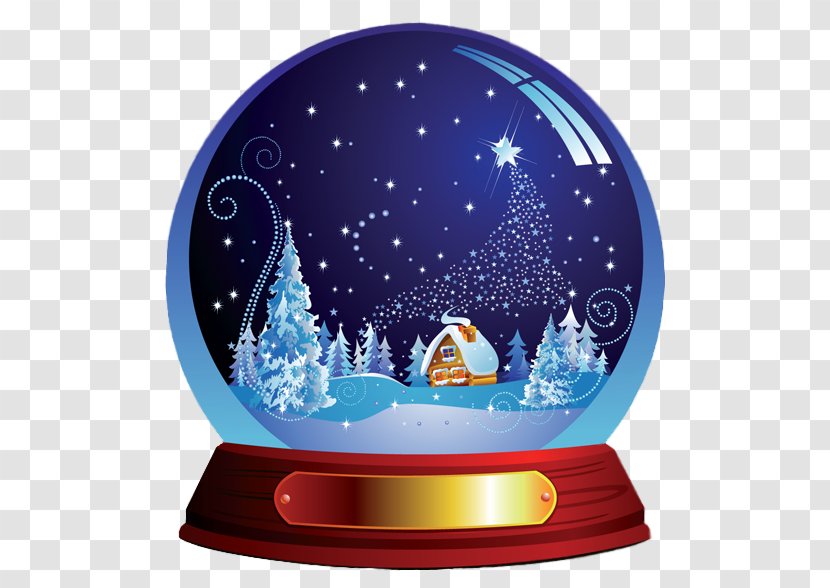 Amazon.com Santa Claus Snow Globe Christmas Holiday - Ornament - Dark Blue Snowglobe Clipart Transparent PNG