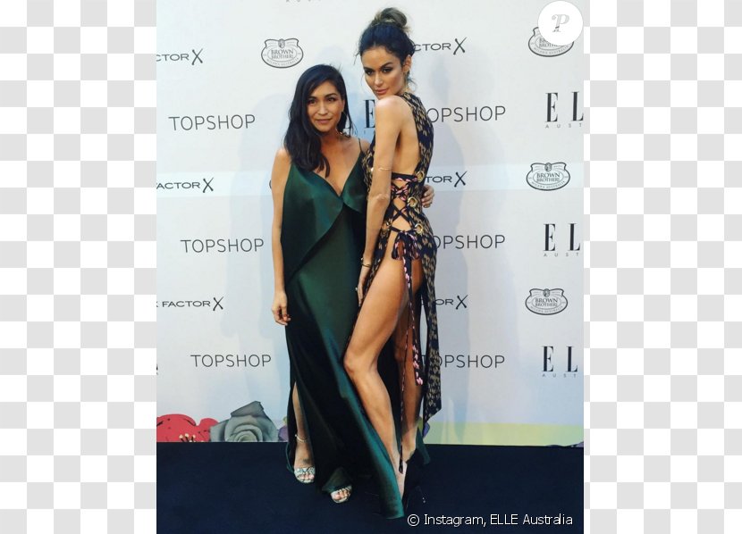 Elle Style Awards Fashion Model Cocktail Dress - Frame Transparent PNG