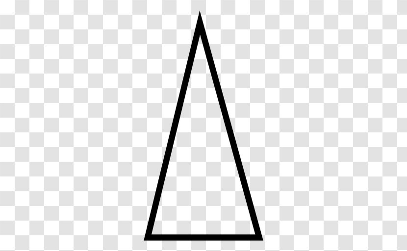 Isosceles Triangle Pyramid Area - Shape Silhouette Transparent PNG