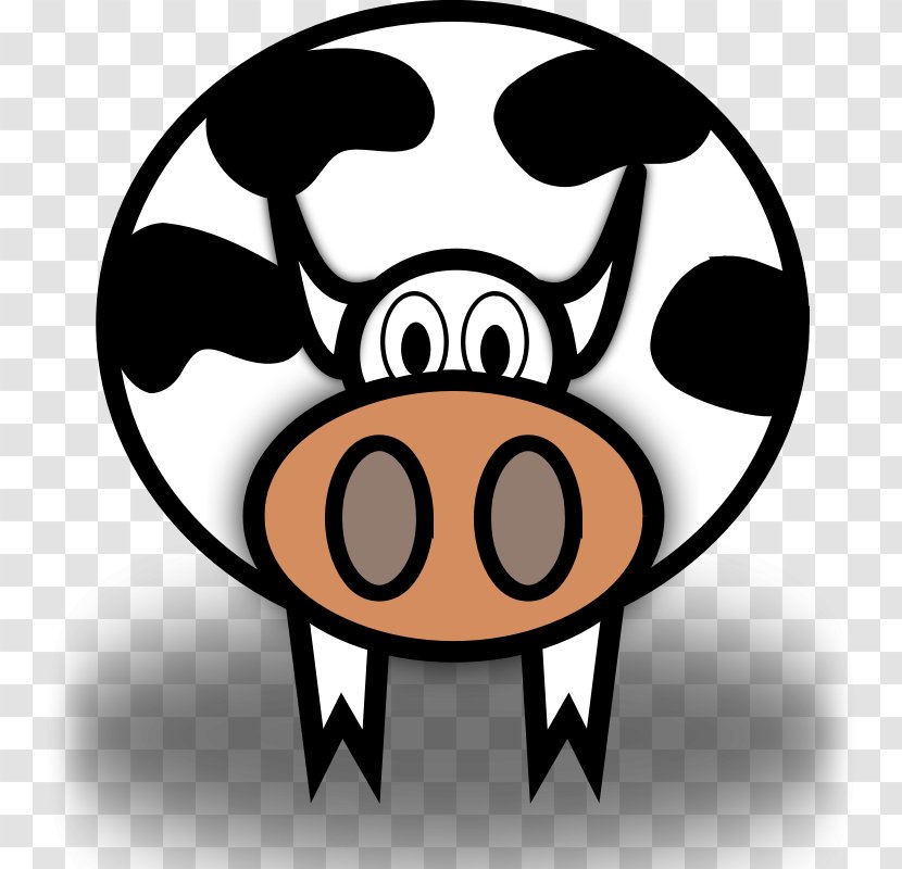 Ayrshire Cattle Brahman Beef Clip Art - Cartton Cow Transparent PNG