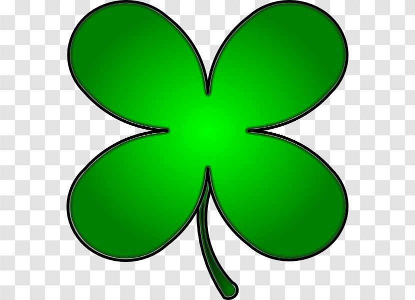 Four-leaf Clover Shamrock Saint Patrick's Day Clip Art - Brush Footed Butterfly - Four Leaf Transparent PNG