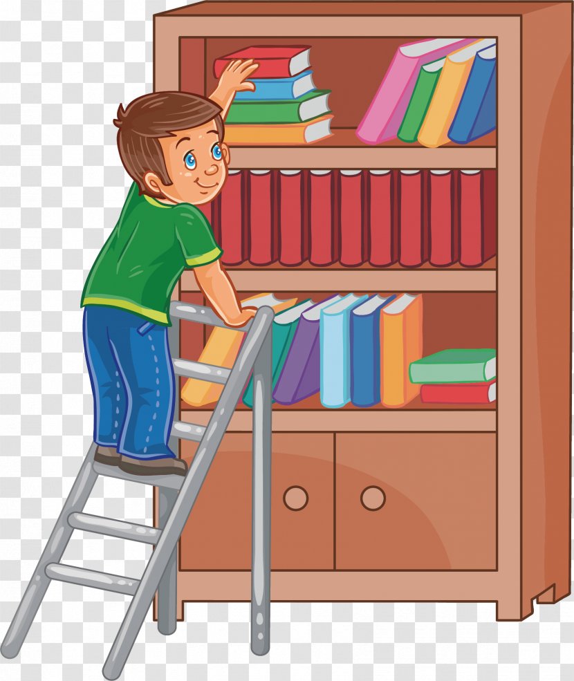 Book Royalty-free Illustration - Furniture - Looking For Books Transparent PNG
